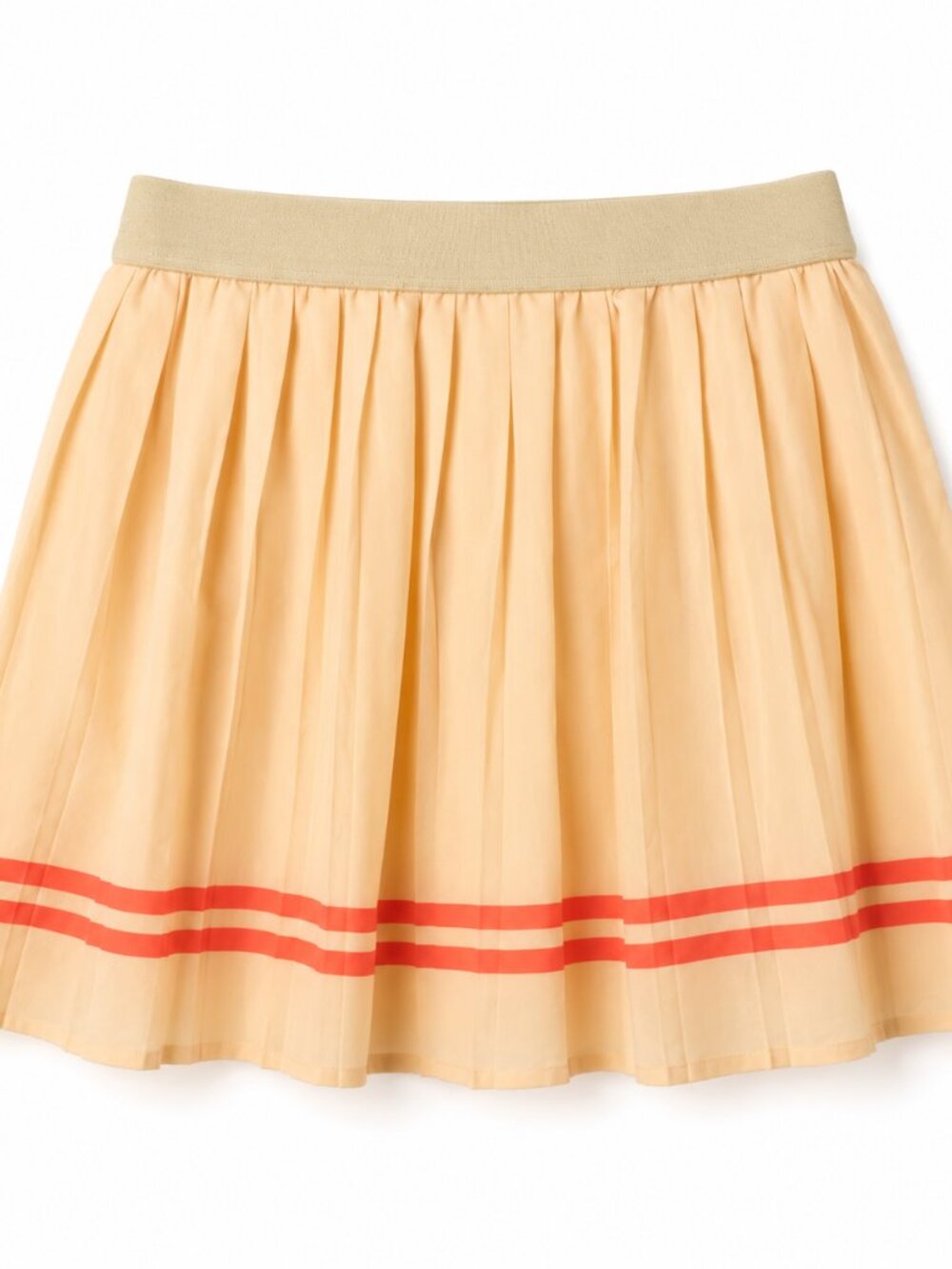 Sporty & Rich New Serif Mini Skirt XS Almond Pomodoro Pleated Tennis Skirt - Picture 4 of 4